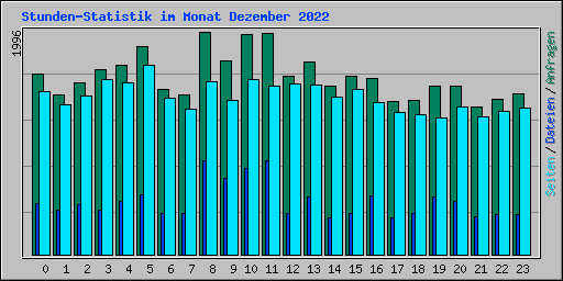 Stunden-Statistik im Monat Dezember 2022